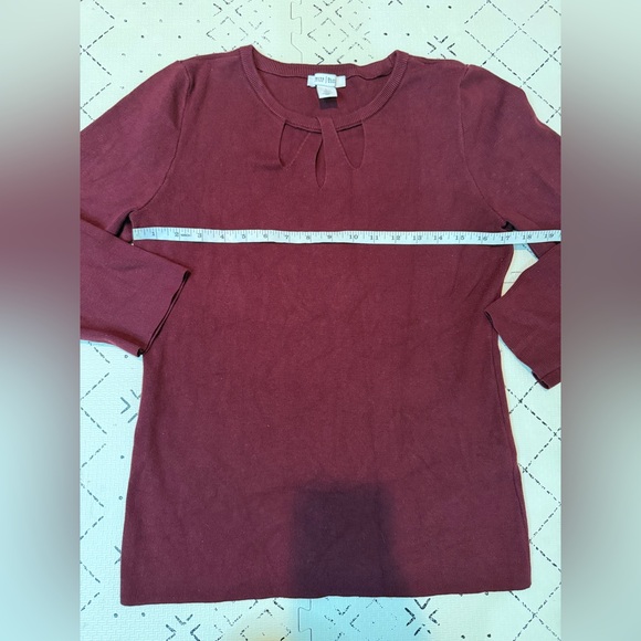 White‎ House Black Market burgers keyhole sweater L - Picture 3 of 8